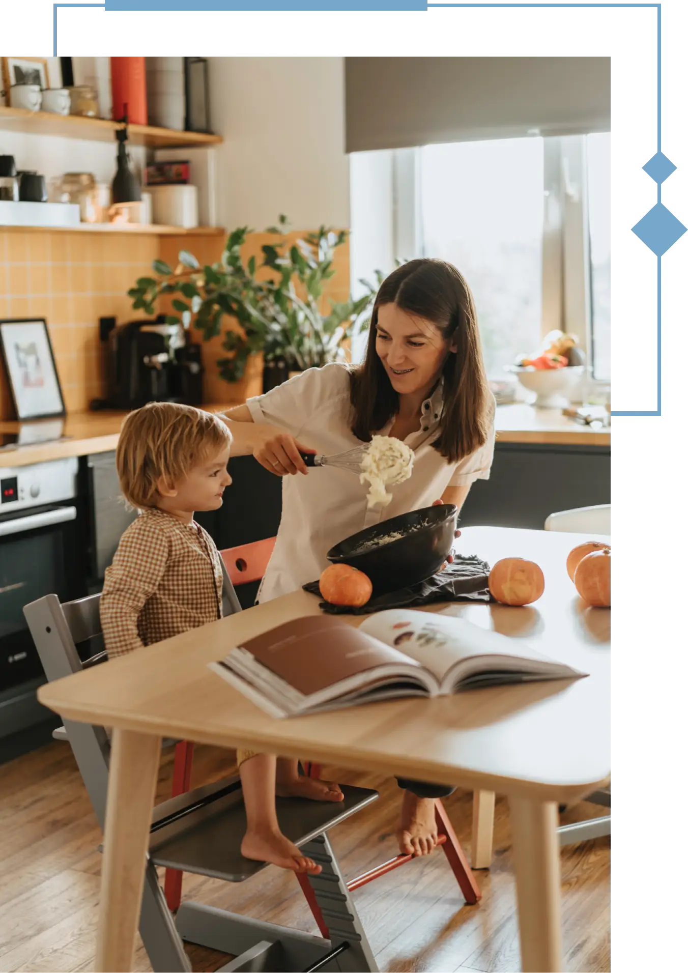 a nanny cooking